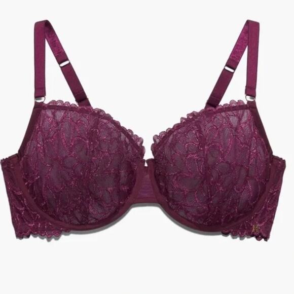 Savage x Fenty Savage Not Sorry Unlined Lace Balconette Bra Sz 42DDD - Picture 2 of 8